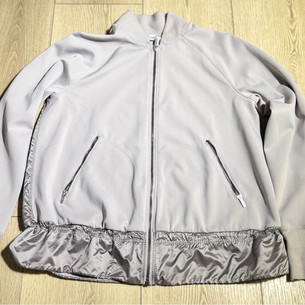 Light Gray Zip-Up Jacket - image 1